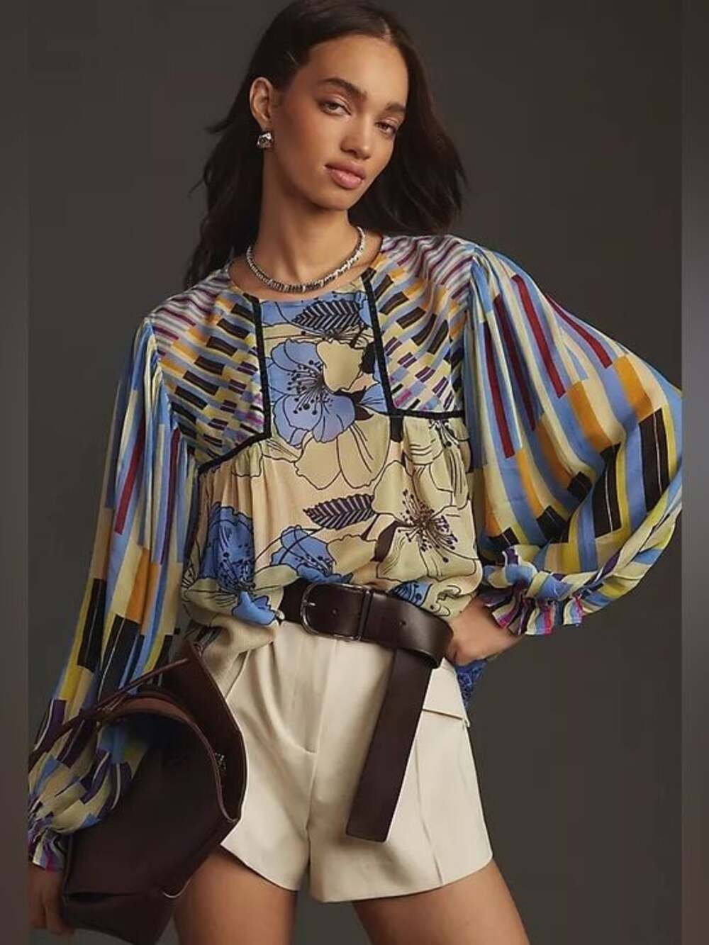 Anthropology Bl-nk London Miranda Peasant Blouse